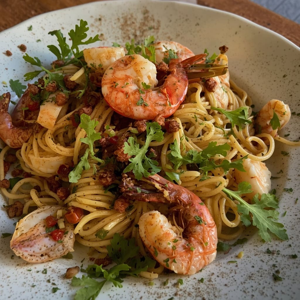 Seafood Linguini One Fifteenth Coffee